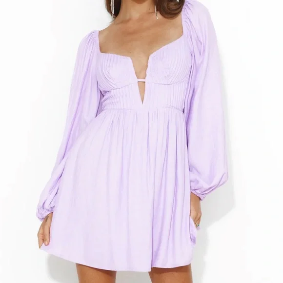 Flirty fun lilac dress - Picture 2 of 2